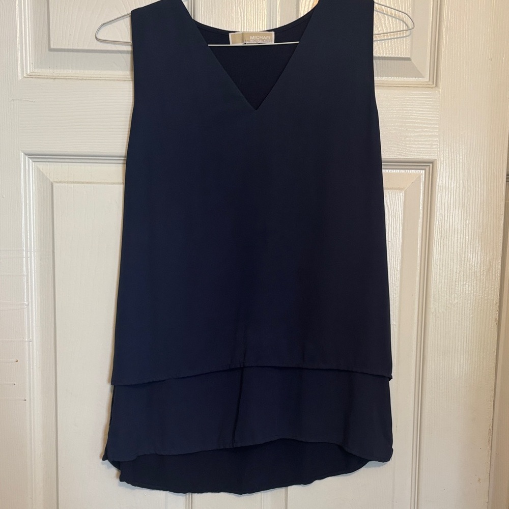 Michael Kors navy sleeveless top